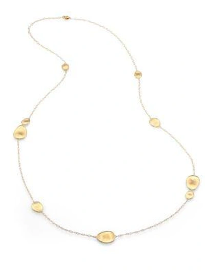 Shop Marco Bicego Lunaria 18k Yellow Gold Small Station Necklace