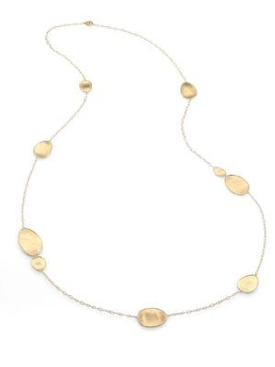 Shop Marco Bicego Women's Lunaria 18k Yellow Gold Station Necklace