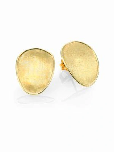 Shop Marco Bicego Women's Lunaria 18k Yellow Gold Small Button Earrings