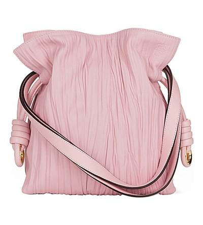 Loewe Flamenco Knot Small Leather Bag In Soft Pink