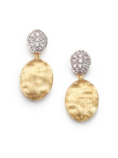 Shop Marco Bicego Women's Siviglia Diamond, 18k Yellow & White Gold Drop Earrings In Gold White Gold