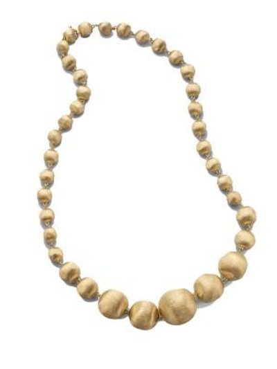 Shop Marco Bicego Africa 18k Yellow Gold Graduated Ball Necklace