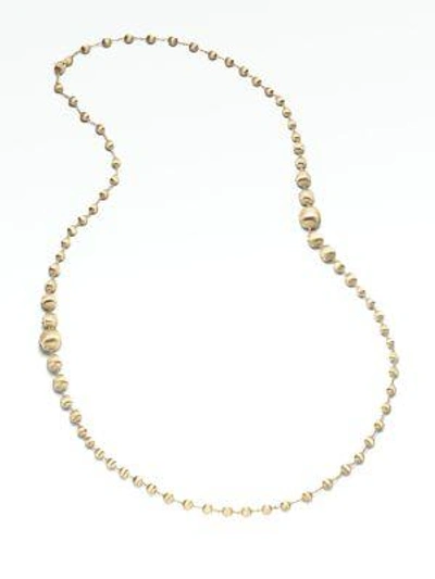 Shop Marco Bicego Women's Africa 18k Yellow Gold Long Ball Necklace
