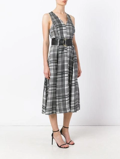 Shop Diane Von Furstenberg Belted Plaid Dress