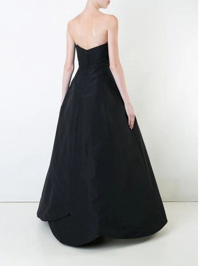 Shop Zac Posen Strapless Ball Gown - Black