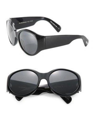 Shop Oliver Peoples The Row For  Don't Bother Me 59mm Oversized Round Sunglasses In Black