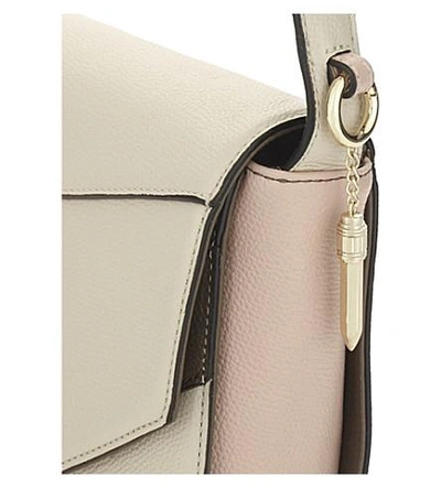 Shop Ted Baker Limetta Leather Cross-body Bag In Cream