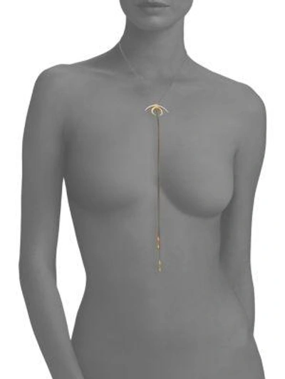 Shop Chan Luu Two-tone Lariat Necklace In Silver