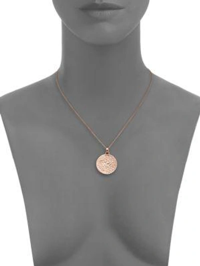 Shop Monica Vinader Mini Marie Pendant In Rose Gold