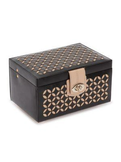 Shop Wolf Chloe Small Leather Jewelry Box In Black