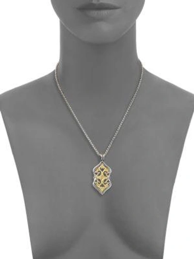 Shop Konstantino Hebe 18k Yellow Gold & Sterling Silver Pendant In Silver-gold