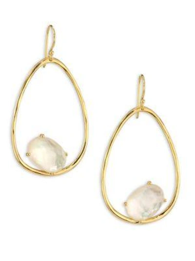 Shop Ippolita Rock Candy® Mother-of-pearl Doublet & 18k Yellow Gold Oval Earrings