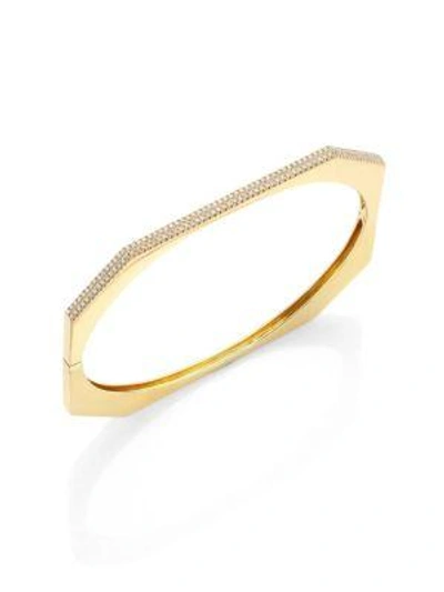 Shop Ron Hami Diamond & 18k Yellow Gold Bangle Bracelet