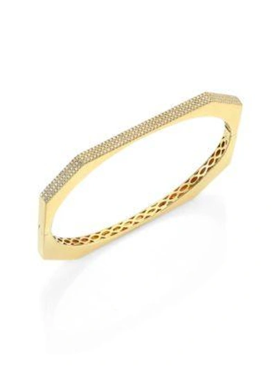 Shop Ron Hami Diamond & 18k Yellow Gold Bangle Bracelet