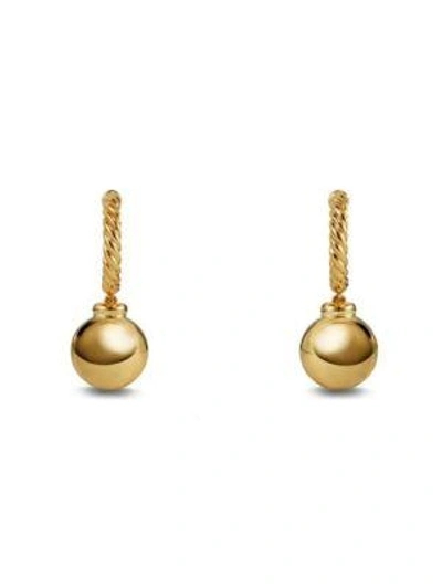 Shop David Yurman Women's Solari Hoop Earrings In 18k Yellow Gold