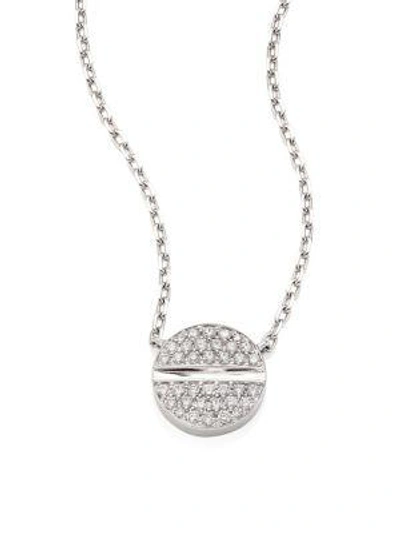Shop Marli Verge 18k White Gold & Diamond Necklace