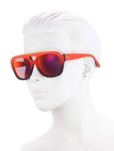 Shop Dax Gabler Oversized Aviator In Red Ombre