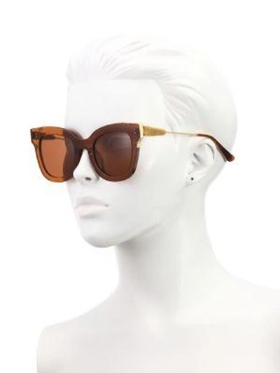 Shop Gentle Monster Chi Chi 50mm Square Sunglasses In Burnt Orange