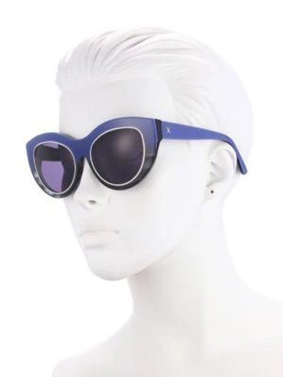 Shop Dax Gabler Cat Eye Sunglasses In Blue Ombre
