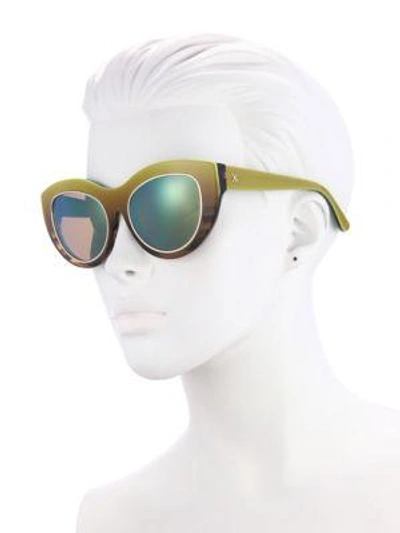 Shop Dax Gabler Cat-eye Sunglasses In Lime Ombre