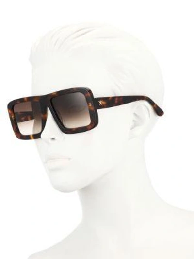 Shop Dax Gabler Gradient Square Sunglasses In Tortoise