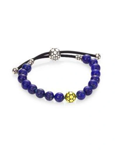Shop John Hardy Dot Lapis Lazuli & Sterling Silver Bead Bracelet