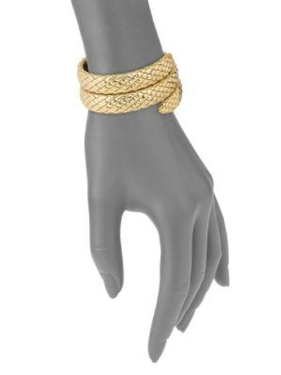 Shop John Hardy Cobra 18k Yellow Gold Triple Coil Bracelet