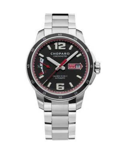 Shop Chopard Mille Miglia Gts Power Control Stainless Steel Bracelet Watch In Silver