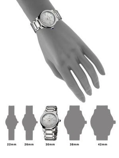 Shop David Yurman Classic 30mm Stainless Steel Quartz Watch With Diamonds In Silver