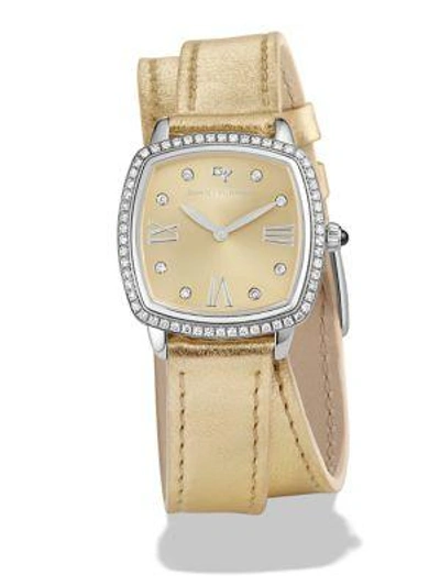 Shop David Yurman Albion Diamond & Stainless Steel Watch In Gold
