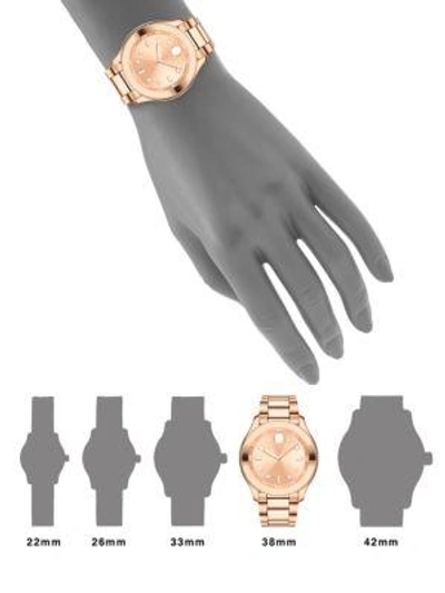 Shop Movado Bold Rose Goldtone Stainless Steel Bracelet Sport Watch