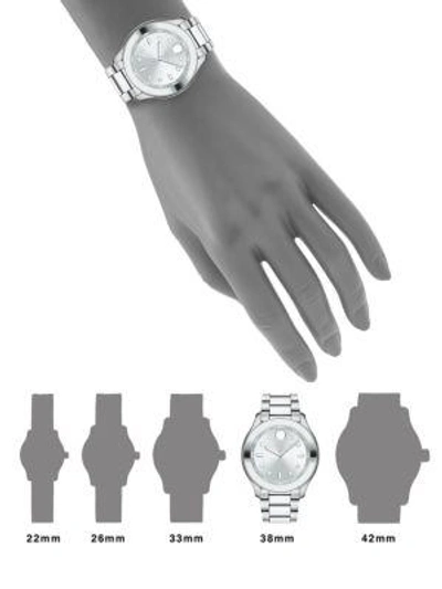 Shop Movado Bold Stainless Steel Bracelet Sport Watch In Silver