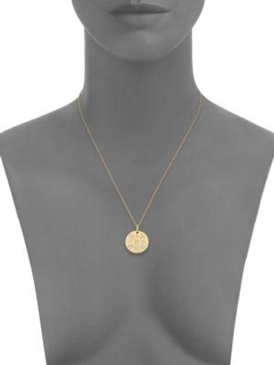 Shop Gucci Icon Blooms 18k Yellow Gold Pendant Necklace