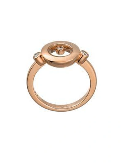 Shop Chopard Happy Diamond & 18k Rose Gold Round Ring