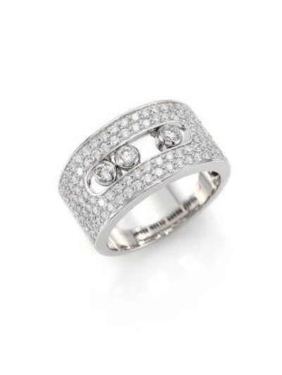 Shop Messika Move Noa Diamond & 18k White Gold Ring