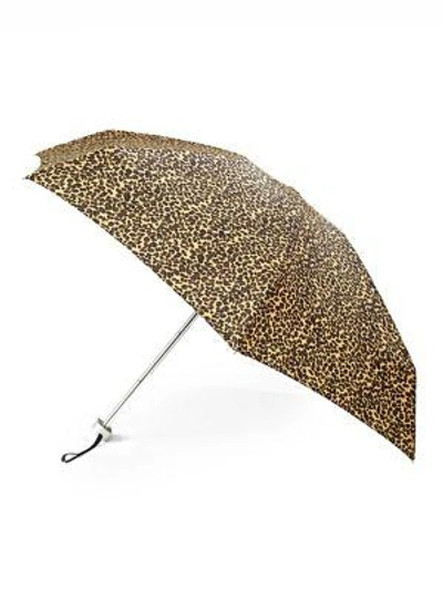 Shop Saks Fifth Avenue Women's Ultimate Mini Umbrella In Cheetah
