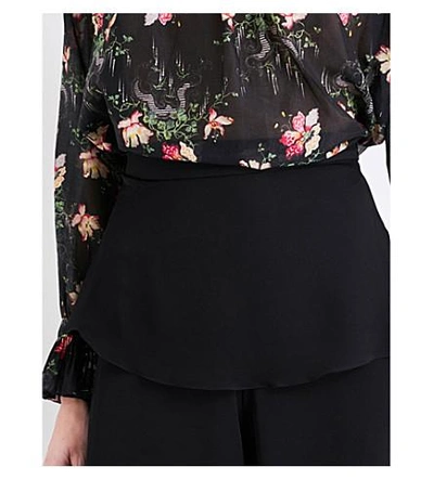 Shop Vilshenko Harriet Tiered Silk Trousers In Black