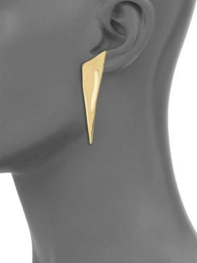 Shop Alexis Bittar Liquid Gold Angled Pyramid Earrings