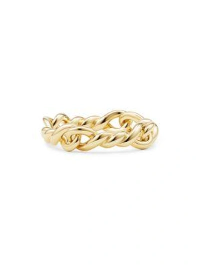 Shop David Yurman Continuance Ring In 18k Gold