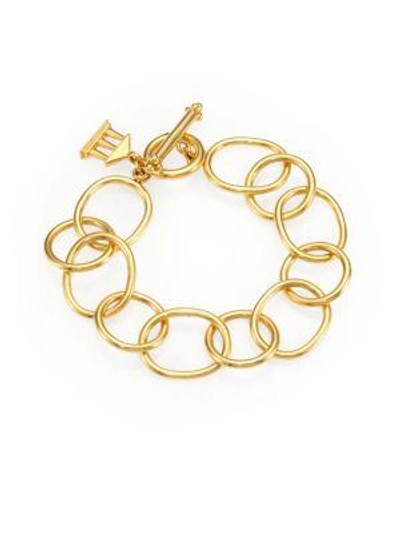 Shop Temple St Clair Women's 18k Yellow Gold Arno Chain Link Bracelet