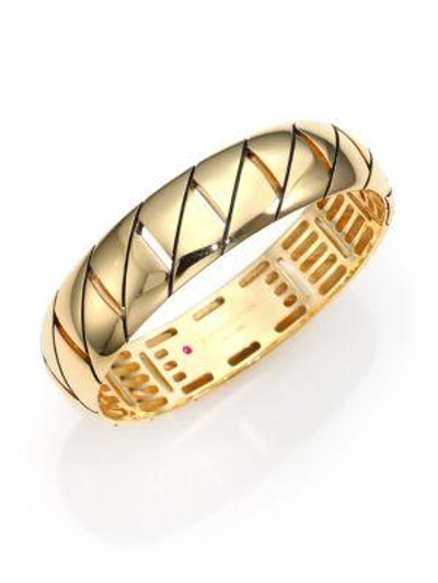 Shop Roberto Coin Appassionata 18k Yellow Gold Bangle Bracelet