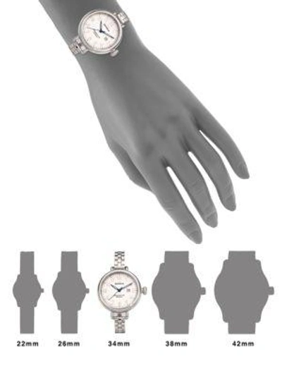 Shop Shinola Birdy Stainless Steel Bracelet Watch In Silver