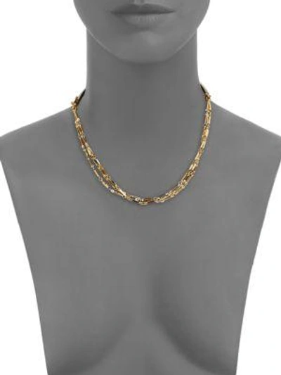 Shop Eddie Borgo Peaked Chain Necklace In Gold