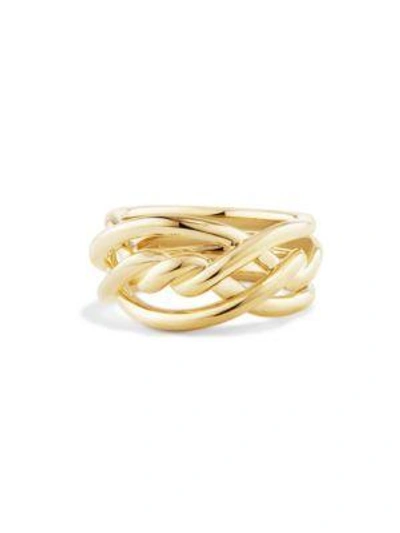 Shop David Yurman Continuance Ring In 18k Gold
