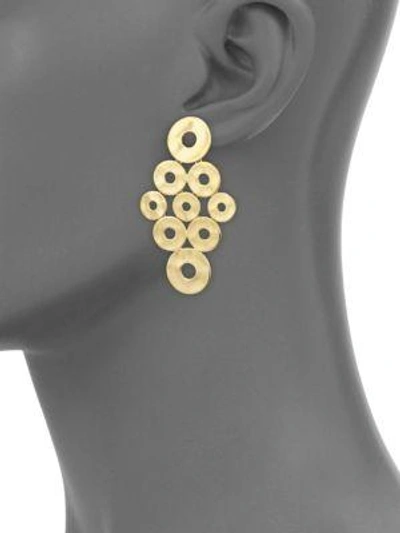 Shop Ippolita 18k Senso Circle Disc Cascade Earrings In Gold