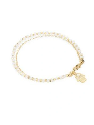 Shop Astley Clarke Biography Moonstone & White Sapphire Hamsa Bracelet