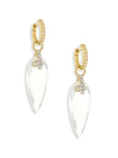 Shop Jude Frances Provence Champagne Diamond & White Topaz Teardrop Earring Charms