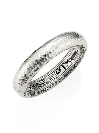 Shop John Hardy Classic Chain Large Hammered Sterling Silver Bangle
