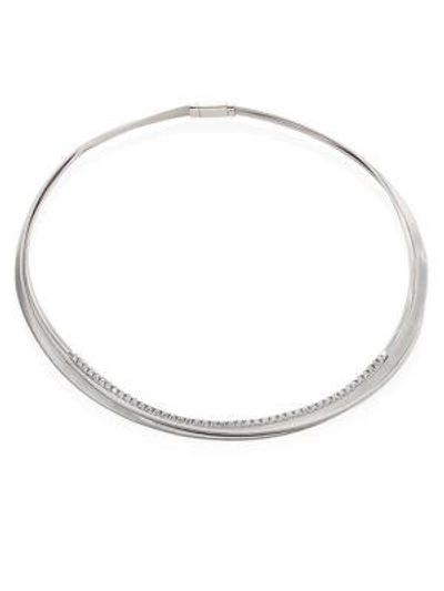 Shop Marco Bicego Masai Diamond & 18k White Gold Three-strand Necklace