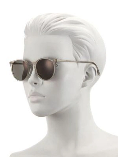 Shop Oliver Peoples Women's The Row For  O'malley Nyc 48mm Round Sunglasses In Grey
